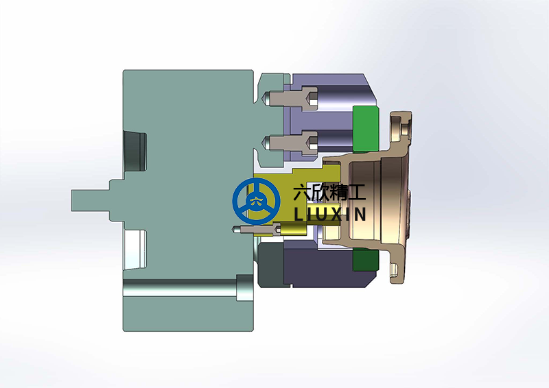 前鋁支架浮動(dòng)卡盤夾持方案