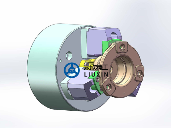 前鋁支架OP10工序浮動(dòng)卡盤夾持方案