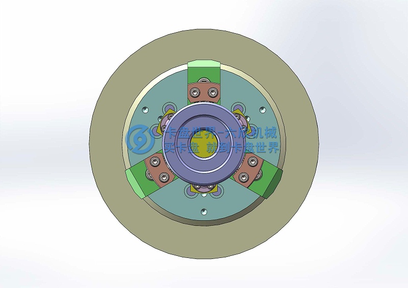 3檔從動(dòng)齒后拉卡盤(pán)夾持方案