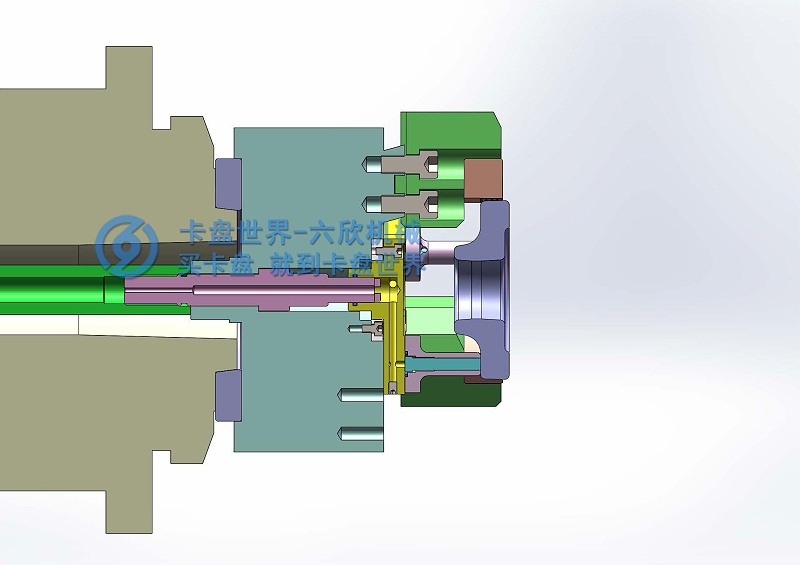 3檔從動(dòng)齒后拉卡盤(pán)夾持方案