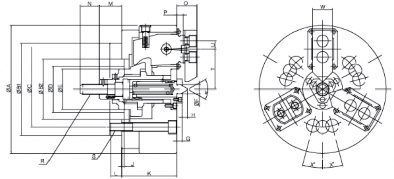 三爪補(bǔ)償卡盤（浮動(dòng)型）圖紙