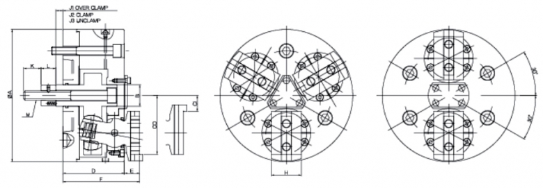 精工二爪浮動(dòng)卡盤