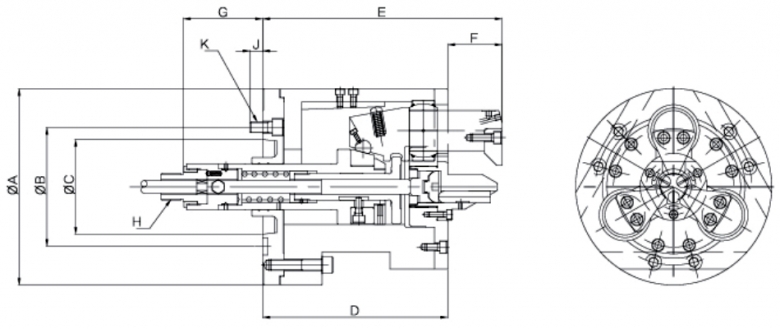 復(fù)合型卡盤(pán)_端面驅(qū)動(dòng)卡盤(pán)＆指形卡盤(pán)圖紙