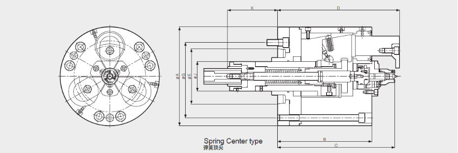 伸縮動力卡盤工藝圖