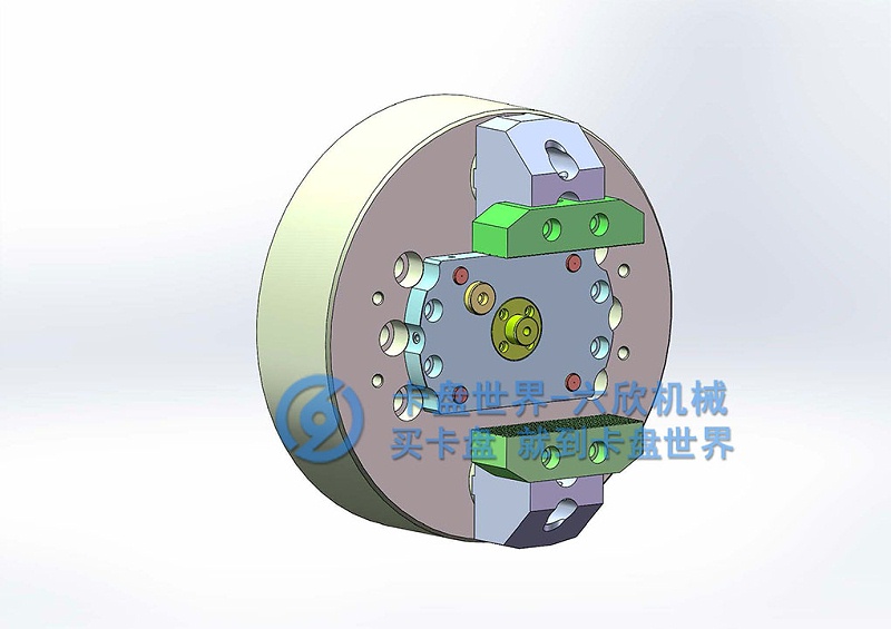 二爪后拉卡盤(pán)不規(guī)則工件夾持方案
