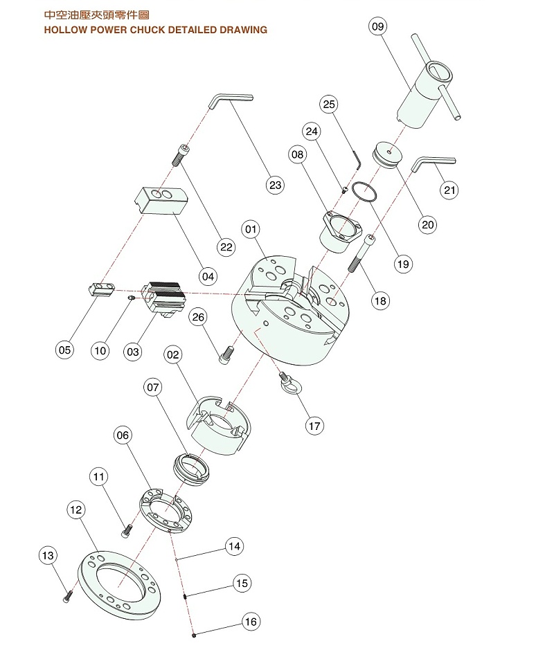 液壓卡盤結(jié)構(gòu)圖