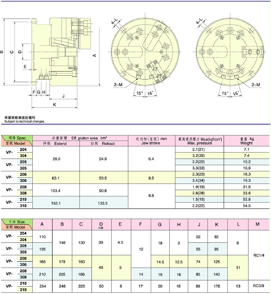 中實(shí)立式三爪卡盤